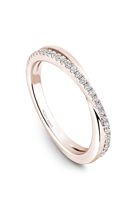 14K Rose Gold Stackables Round Wedding Band