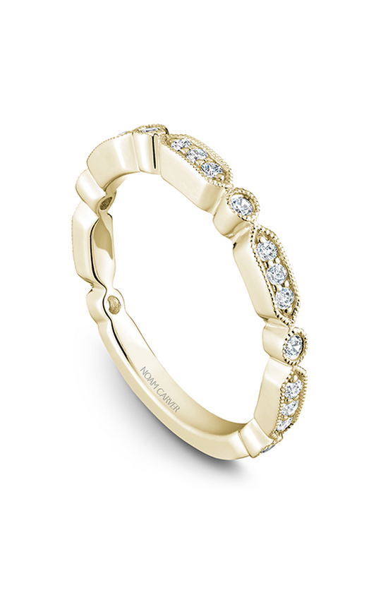 14K Yellow Gold Stackables Round Wedding Band