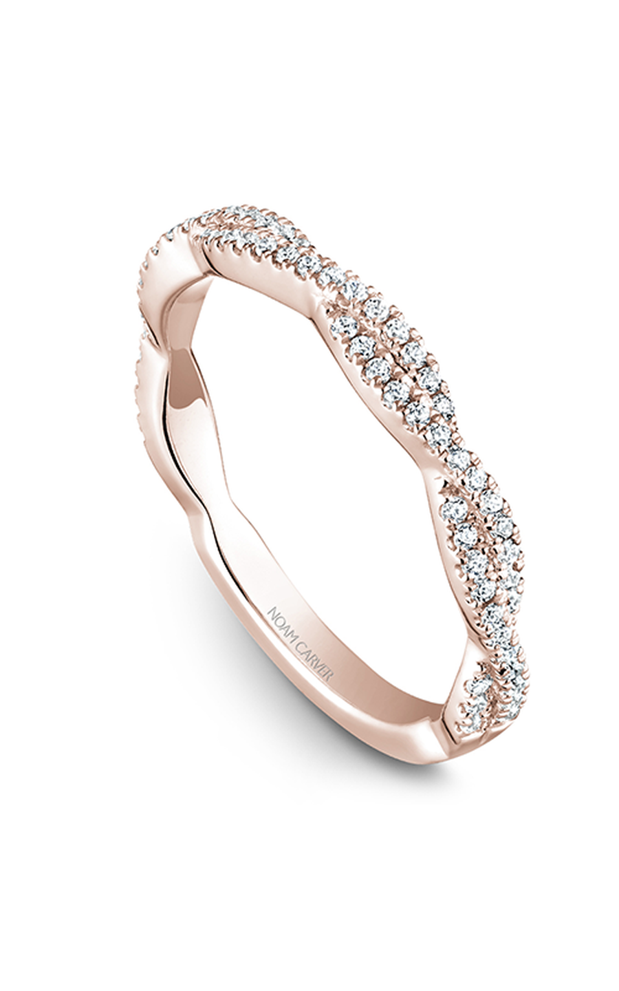 14K Rose Gold Stackables Round Wedding Band
