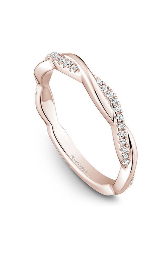 14K Rose Gold Stackables Round Wedding Band