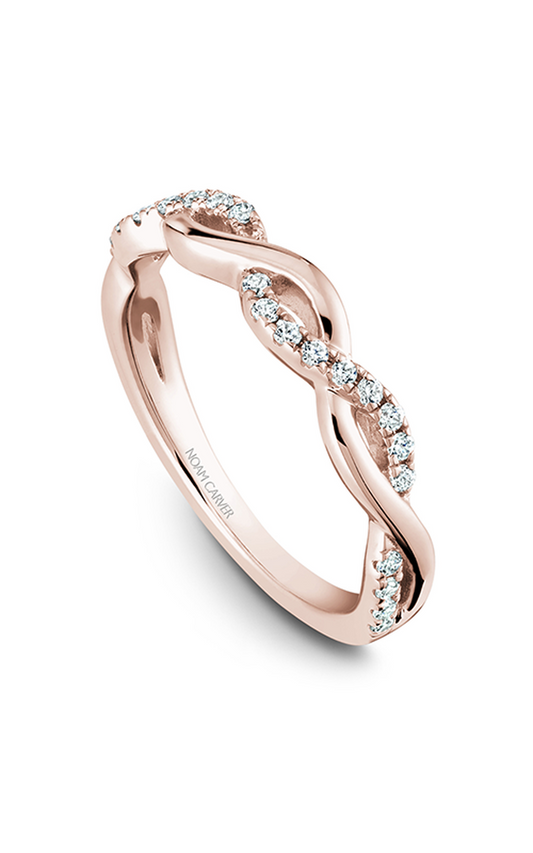 14K Rose Gold Stackables Round Wedding Band