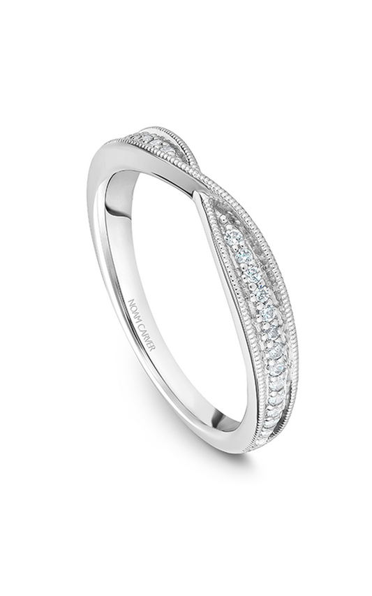 18K White Gold Stackables Round Wedding Band