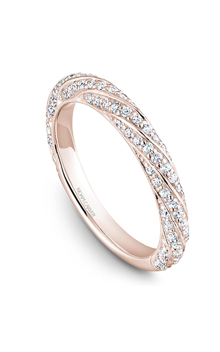 14K Rose Gold Stackables Round Wedding Band