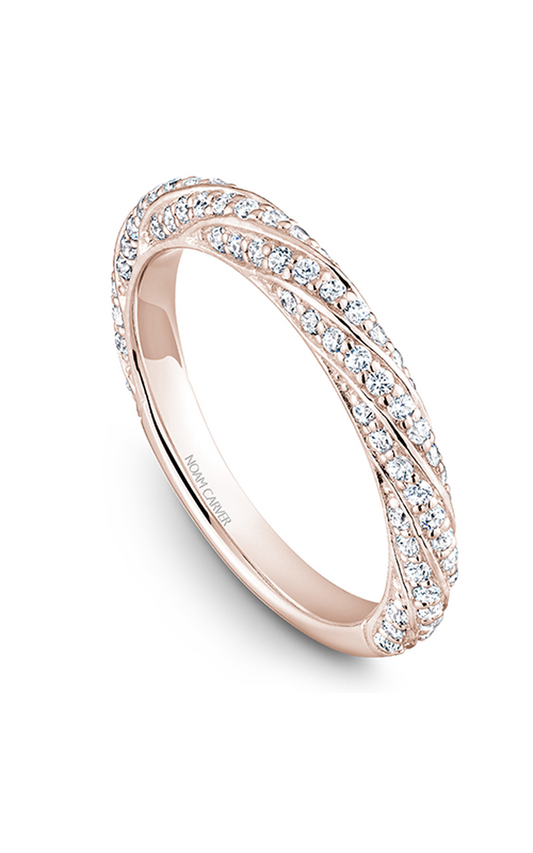 14K Rose Gold Stackables Round Wedding Band