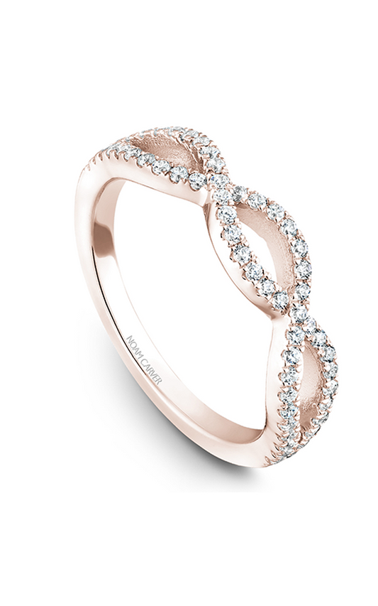 14K Rose Gold Stackables Round Wedding Band