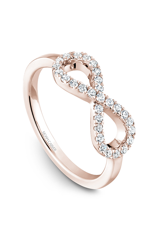 14K Rose Gold Stackables Round Wedding Band