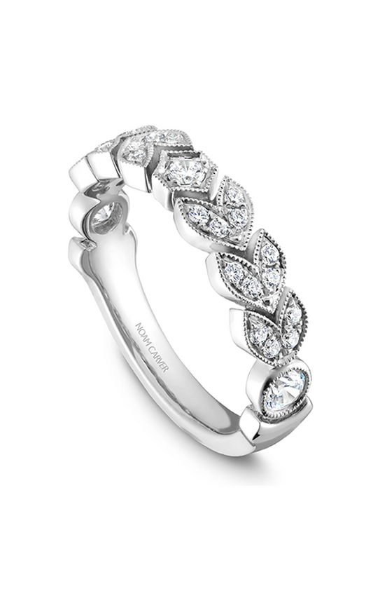 18K White Gold Stackables Round Wedding Band
