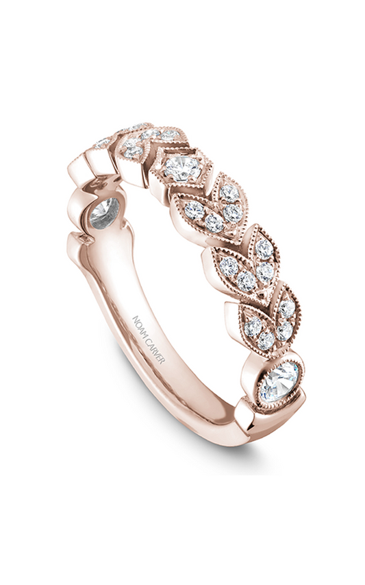 14K Rose Gold Stackables Round Wedding Band