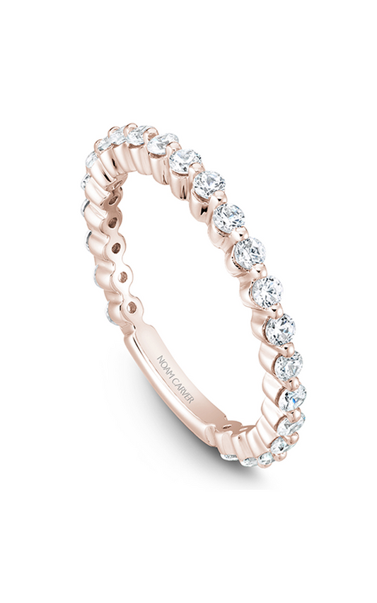 14K Rose Gold Stackables Round Wedding Band