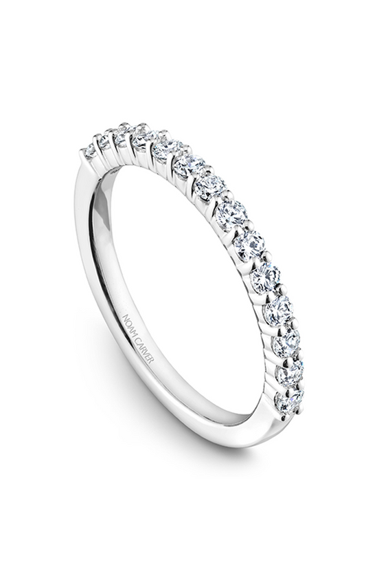 18K White Gold Stackables Round Wedding Band