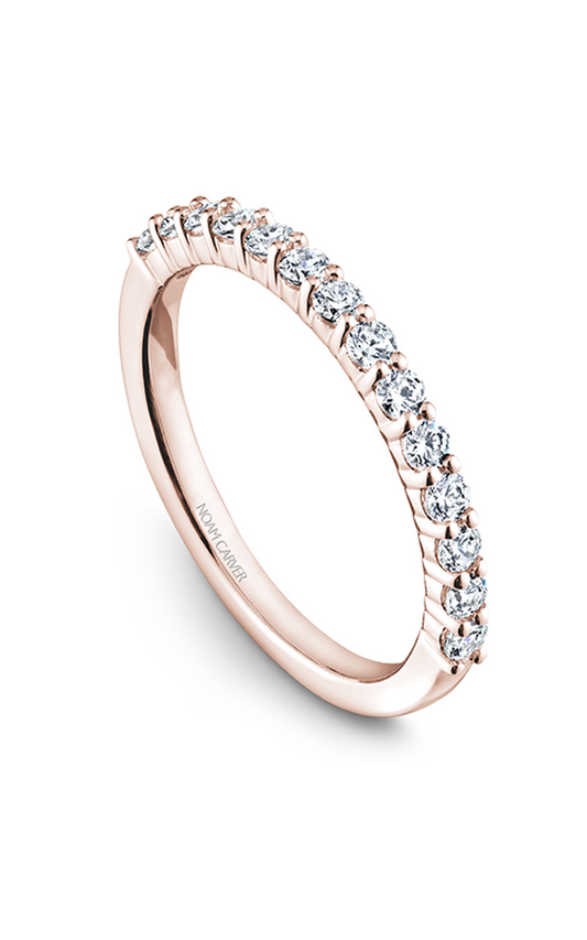 14K Rose Gold Stackables Round Wedding Band