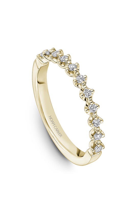 14K Yellow Gold Stackables Round Wedding Band