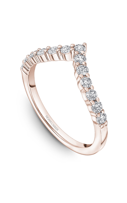 14K Rose Gold Stackables Round Wedding Band
