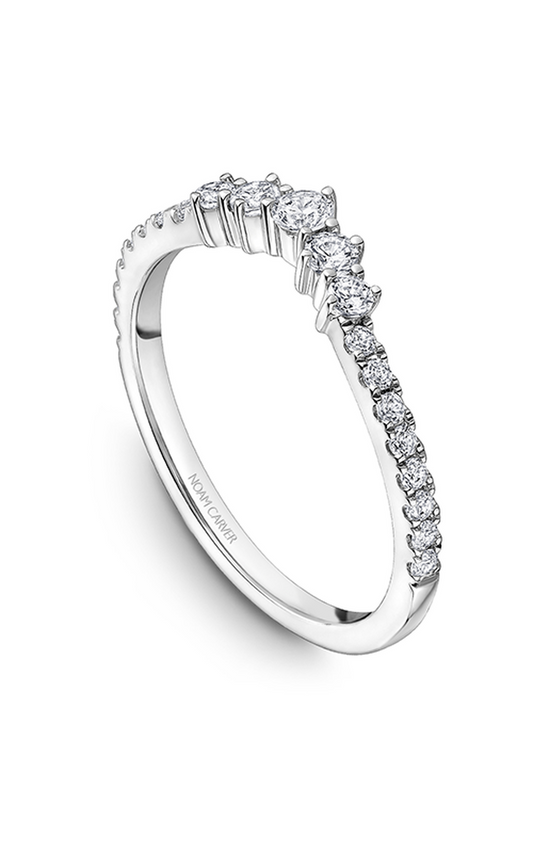 18K White Gold Stackables Round Wedding Band
