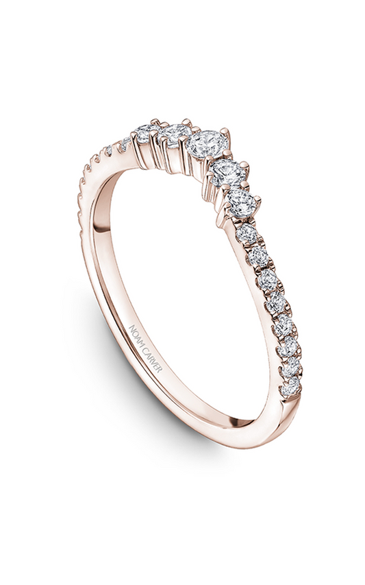 14K Rose Gold Stackables Round Wedding Band