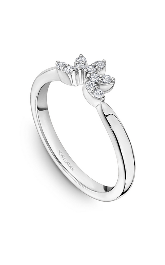 18K White Gold Stackables Round Wedding Band