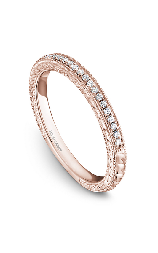 14K Rose Gold Stackables Round Wedding Band