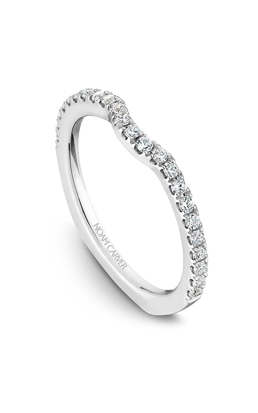 18K White Gold Stackables Round Wedding Band