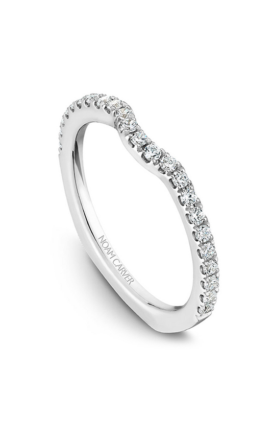 18K White Gold Stackables Round Wedding Band