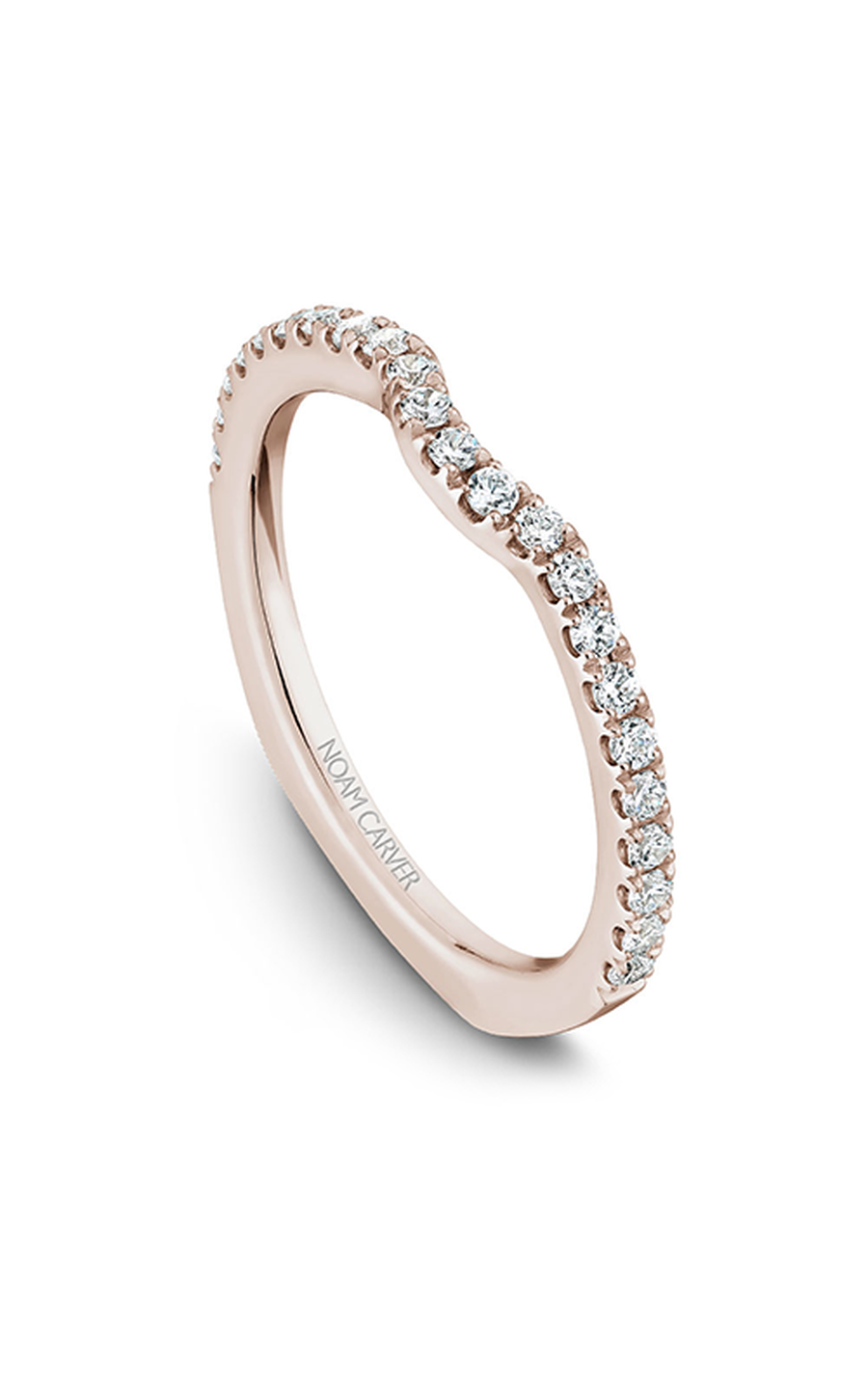 18K Rose Gold Stackables Round Wedding Band