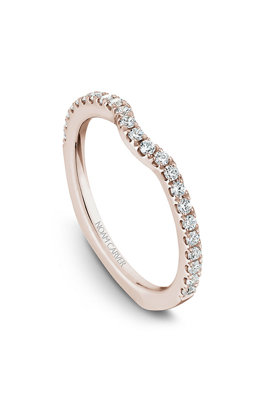 18K Rose Gold Stackables Round Wedding Band