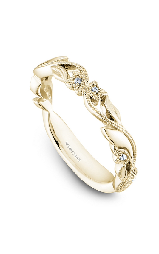 14K Yellow Gold Stackables Round Wedding Band