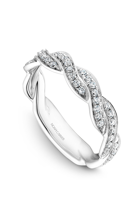 18K White Gold Stackables Round Wedding Band