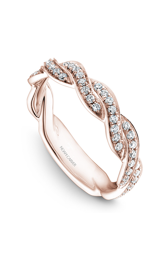 14K Rose Gold Stackables Round Wedding Band