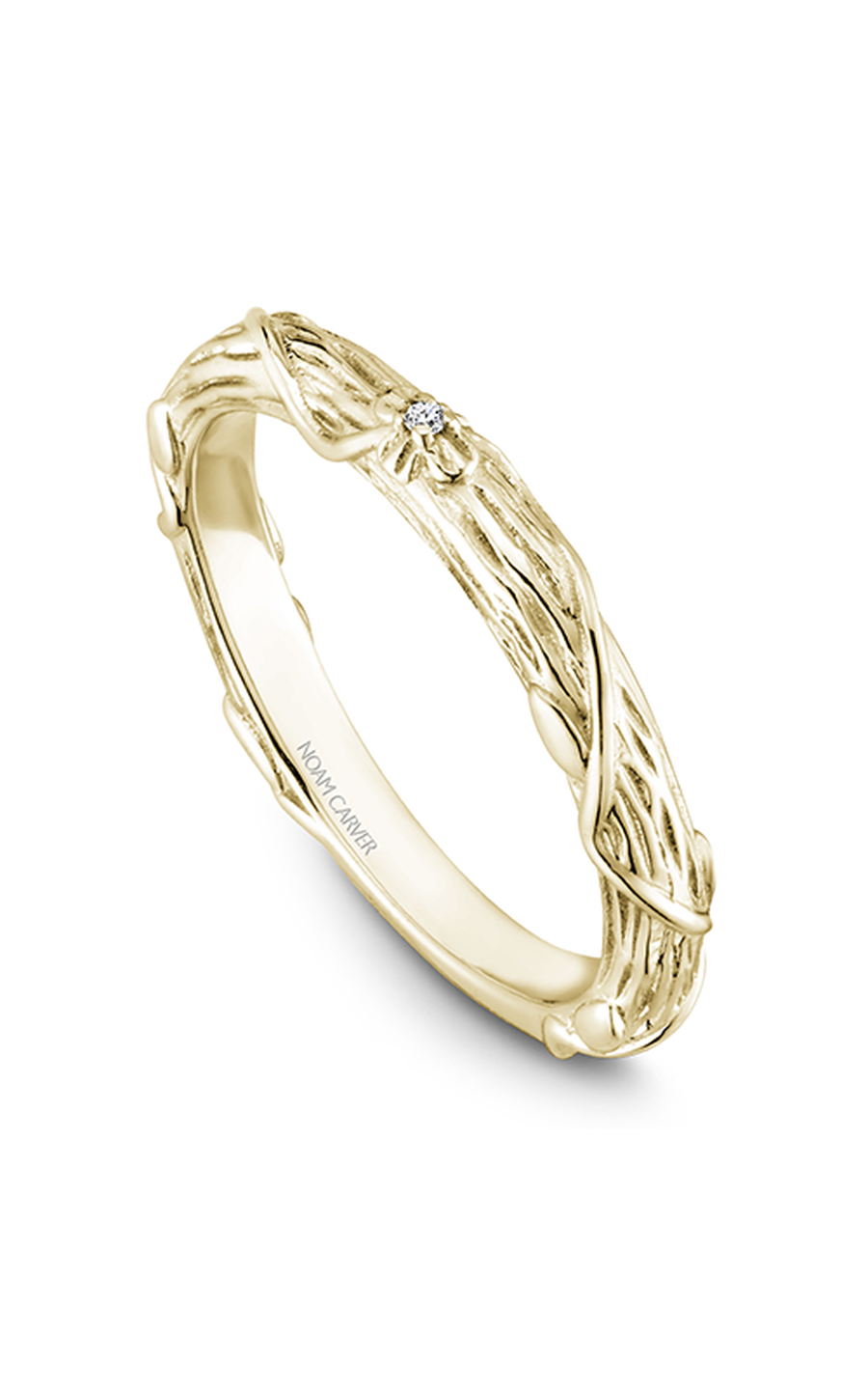 18K Yellow Gold Stackables Round Wedding Band