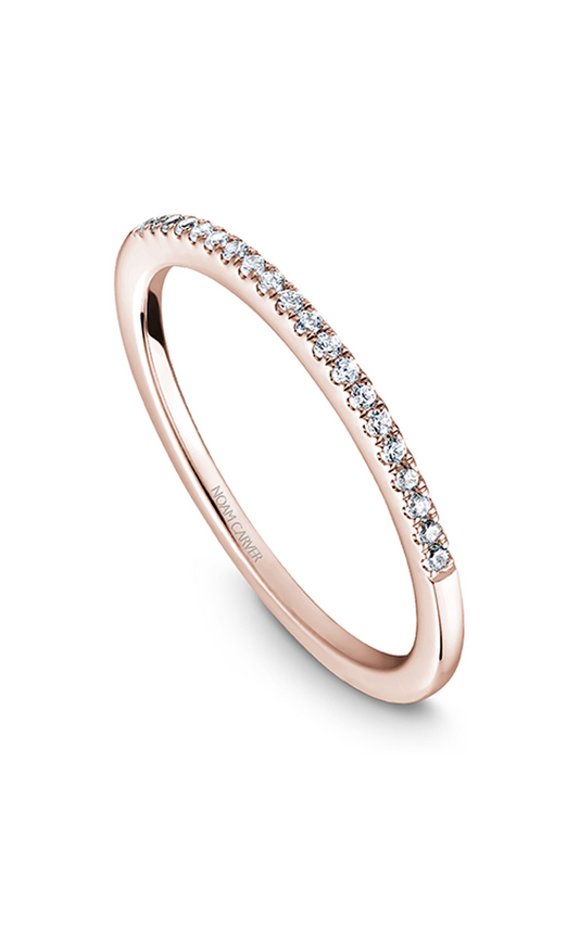 18K Rose Gold Stackables Round Wedding Band