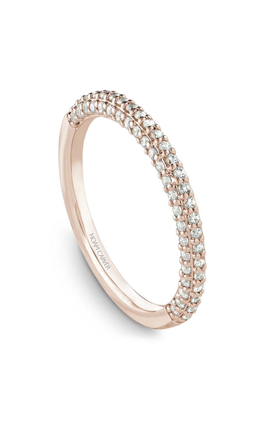 18K Rose Gold Stackables Round Wedding Band