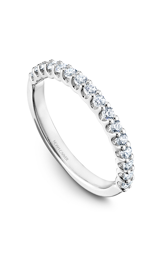 14K White Gold Stackables Round Wedding Band