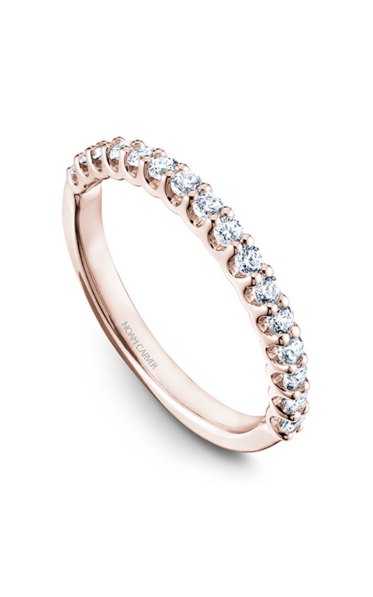 14K Rose Gold Stackables Round Wedding Band