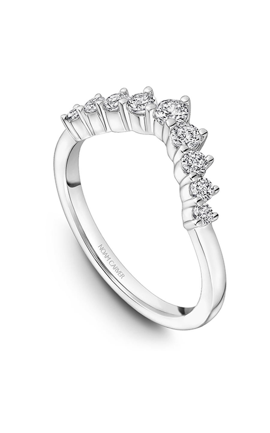 18K White Gold Stackables Round Wedding Band