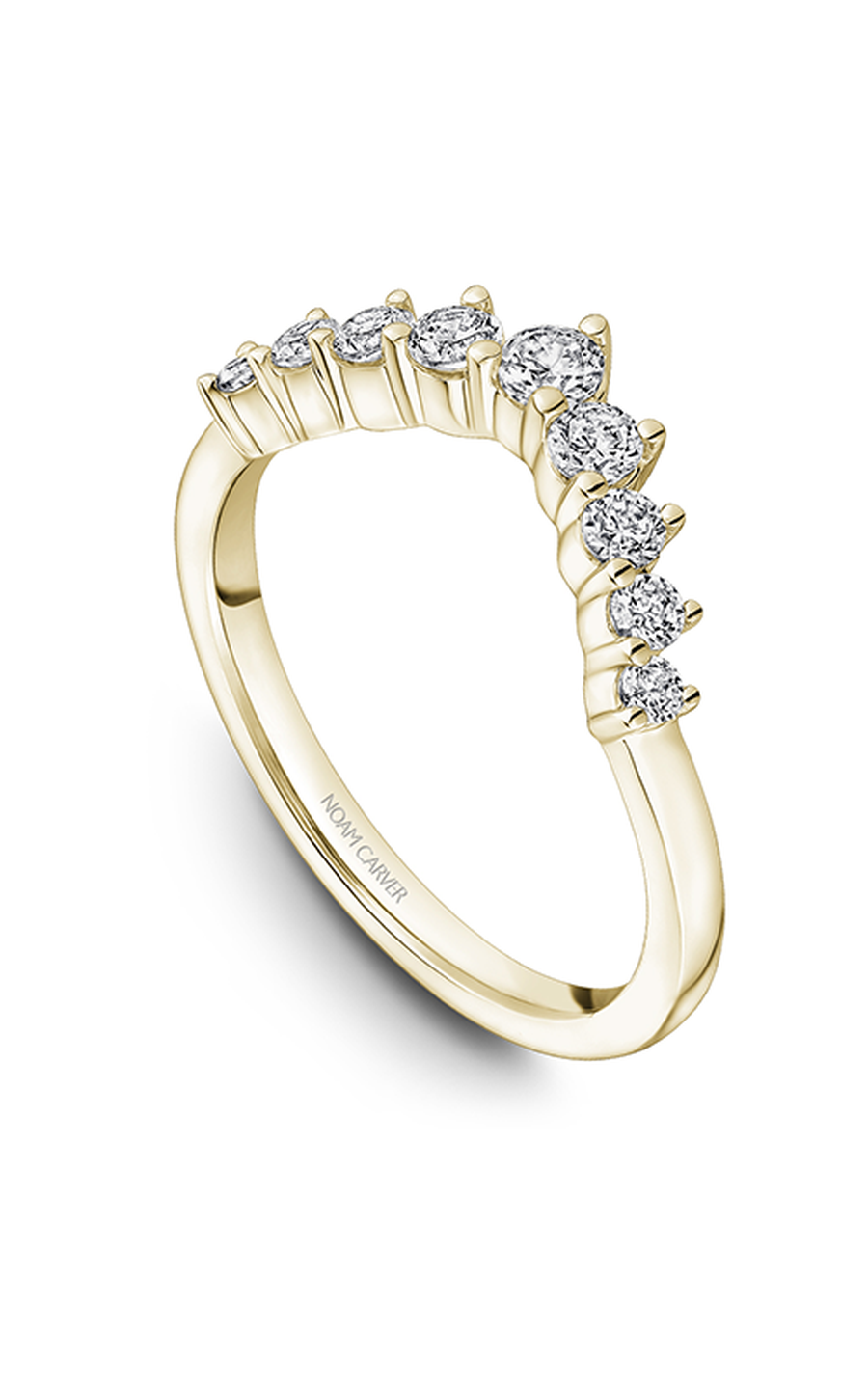 18K Yellow Gold Stackables Round Wedding Band