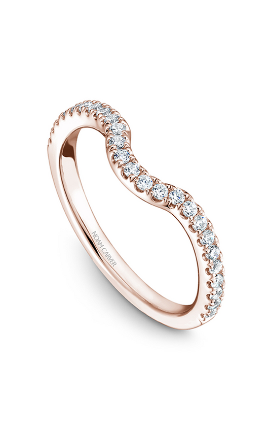 18K Rose Gold Stackables Round Wedding Band
