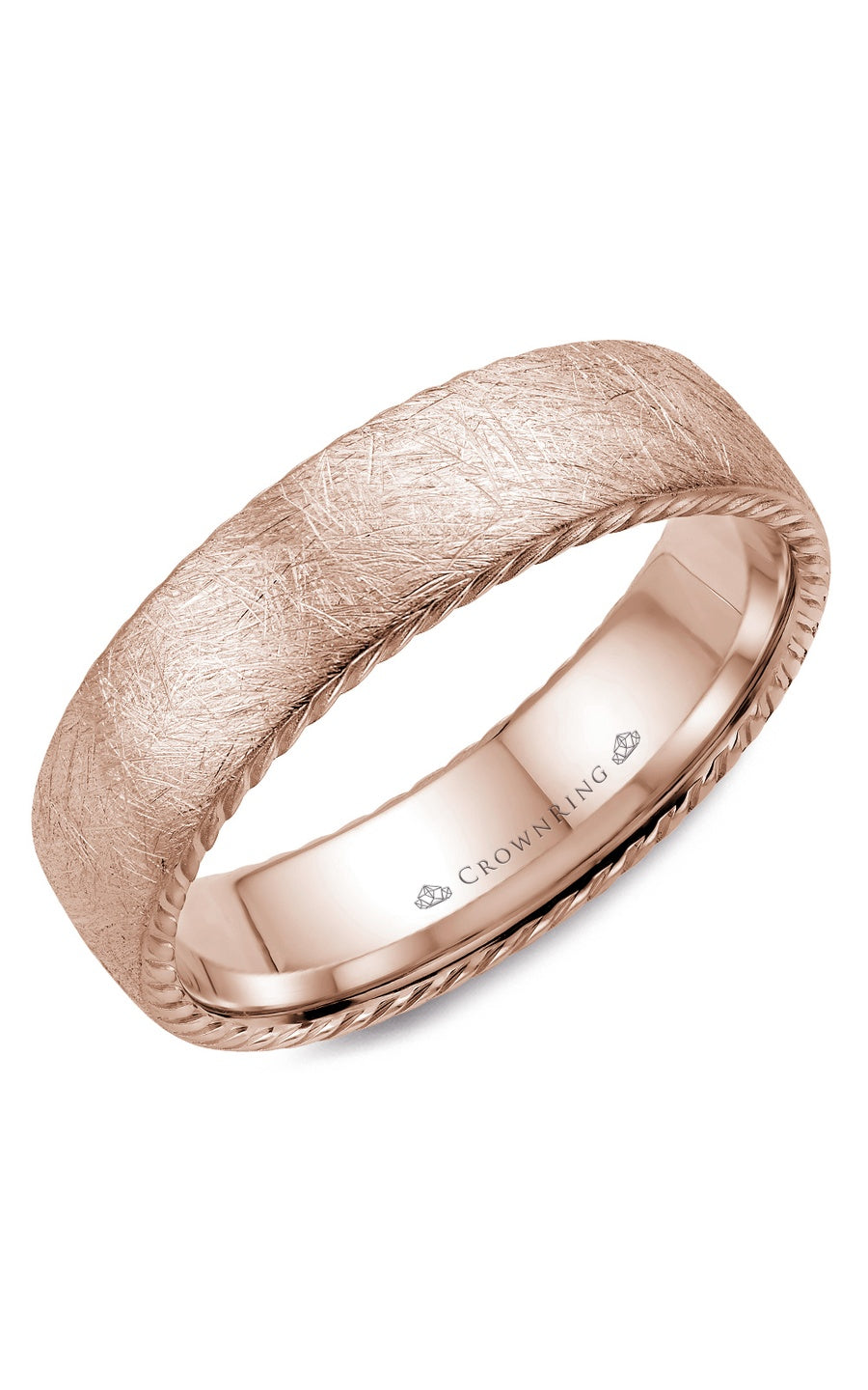 6 mm Carved Gents Wedding Band