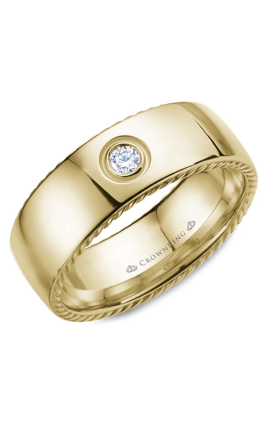 CrownRing Diamond Wedding Band WB-016RD8Y