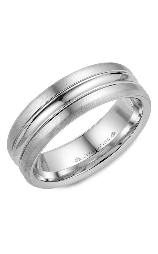 7 mm Carved Gents Wedding Band