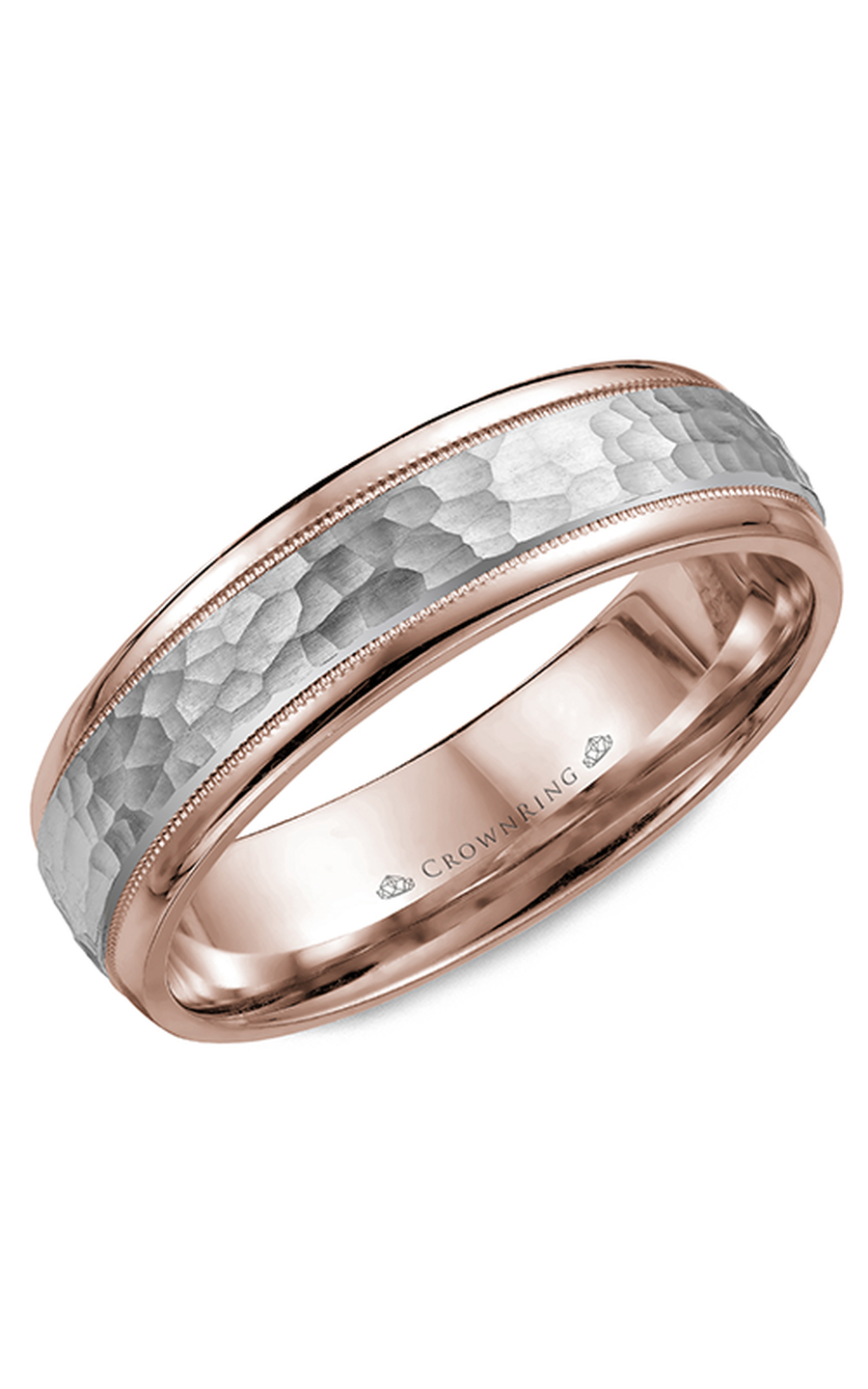 CrownRing Carved Wedding Band WB-7926WR