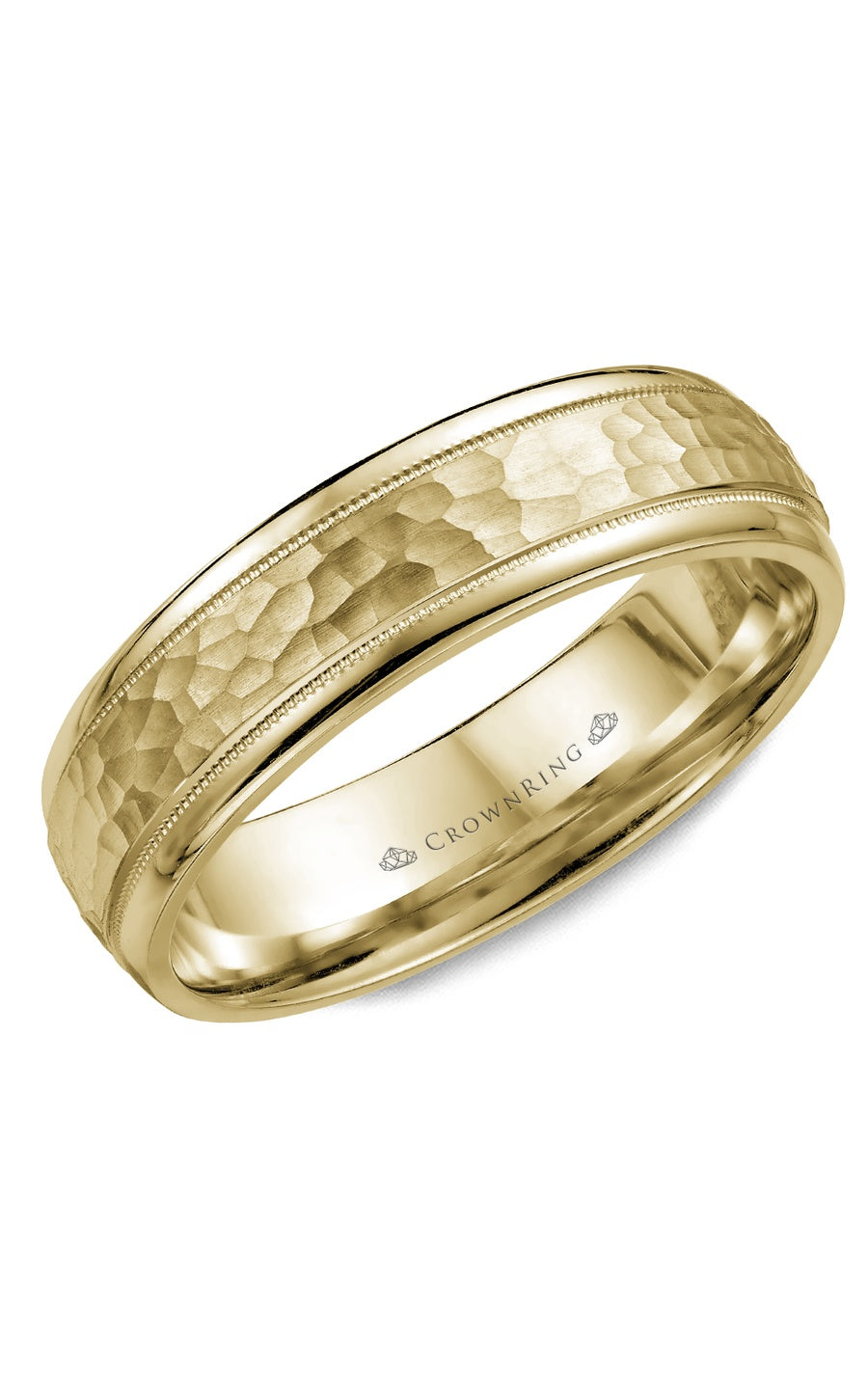 6 mm Carved Gents Wedding Band