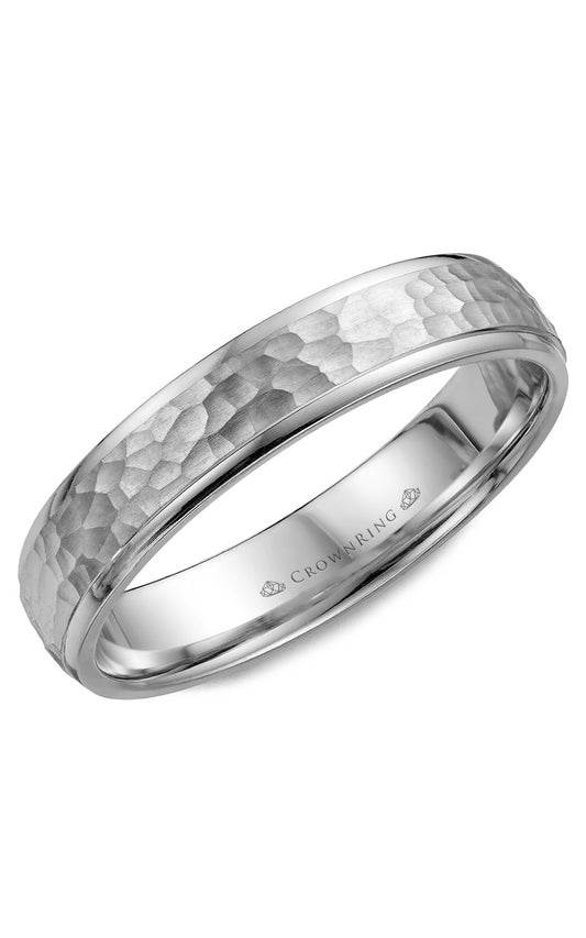 4.5 mm Carved Gents Wedding Band