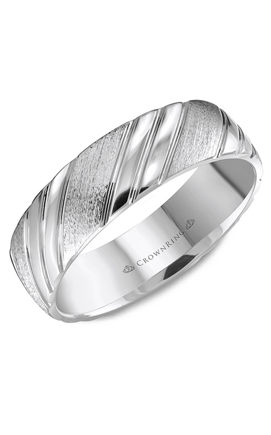 CrownRing Carved Wedding Band WB-8051
