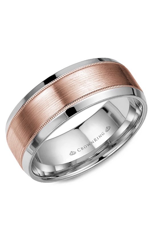 CrownRing Classic Wedding Band WB-8108RW