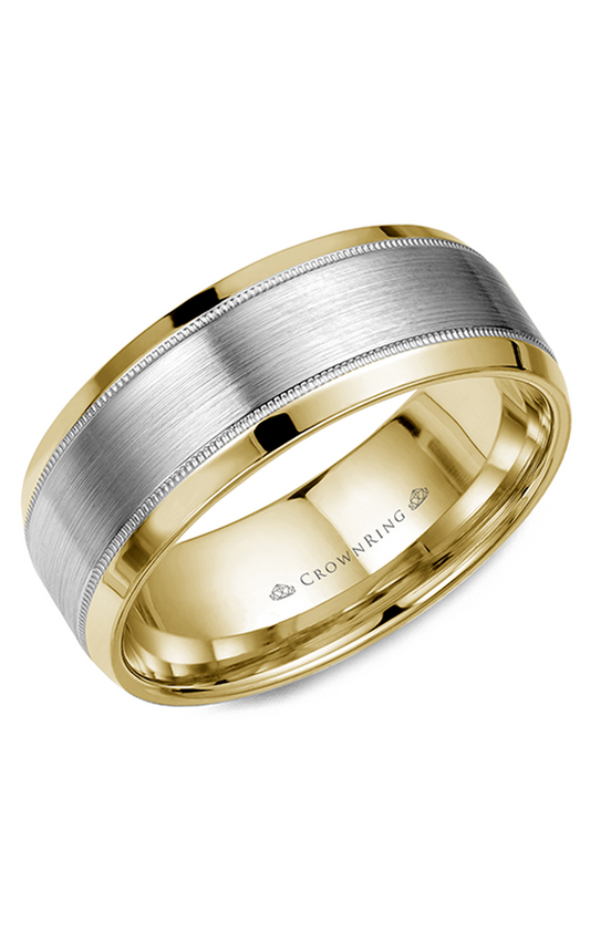 CrownRing Classic Wedding Band WB-8108WY