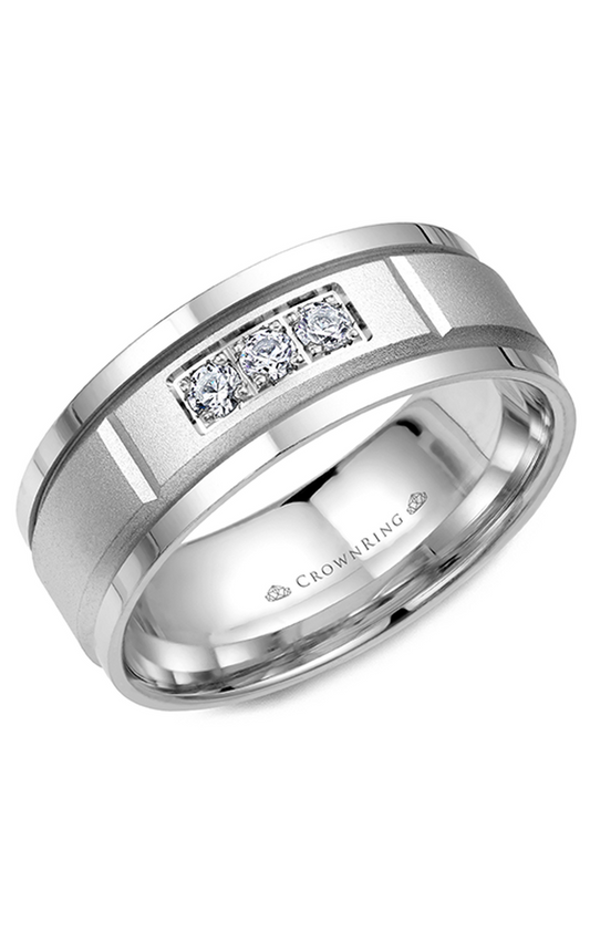 CrownRing Diamond Wedding Band WB-8200