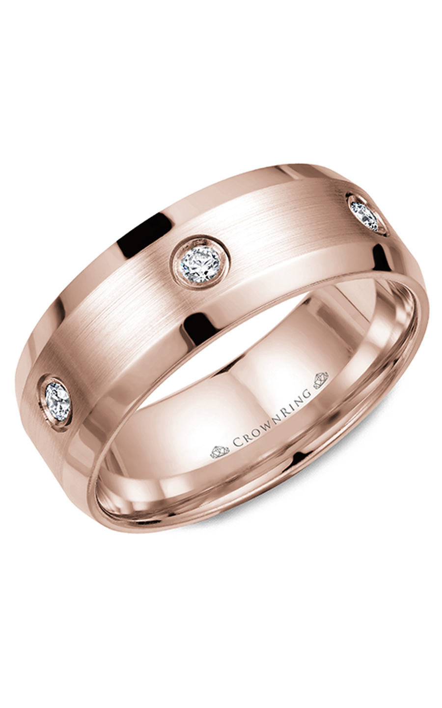 CrownRing Diamond Wedding Band WB-9616RW