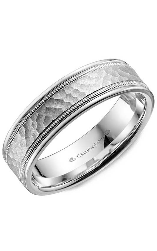 CrownRing Carved Wedding Band WB-9917