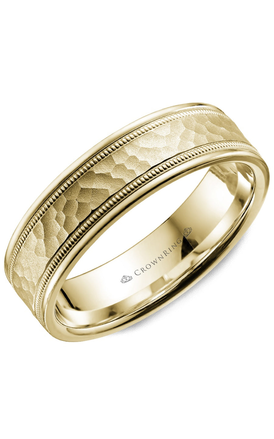 6 mm Carved Gents Wedding Band