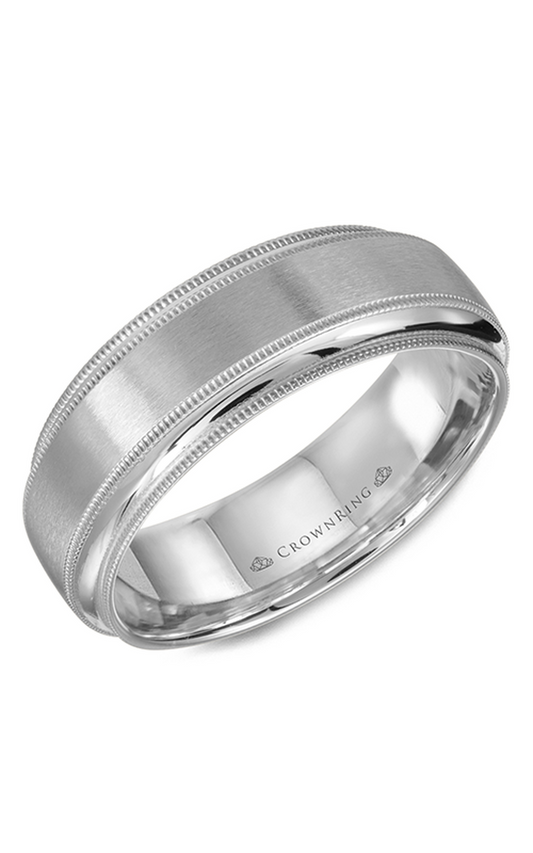 CrownRing Carved Wedding Band WB-9977W